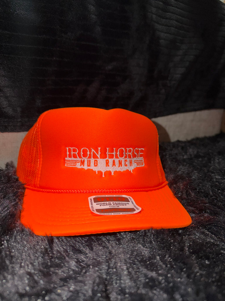 Neon Orange Foam Trucker Hat