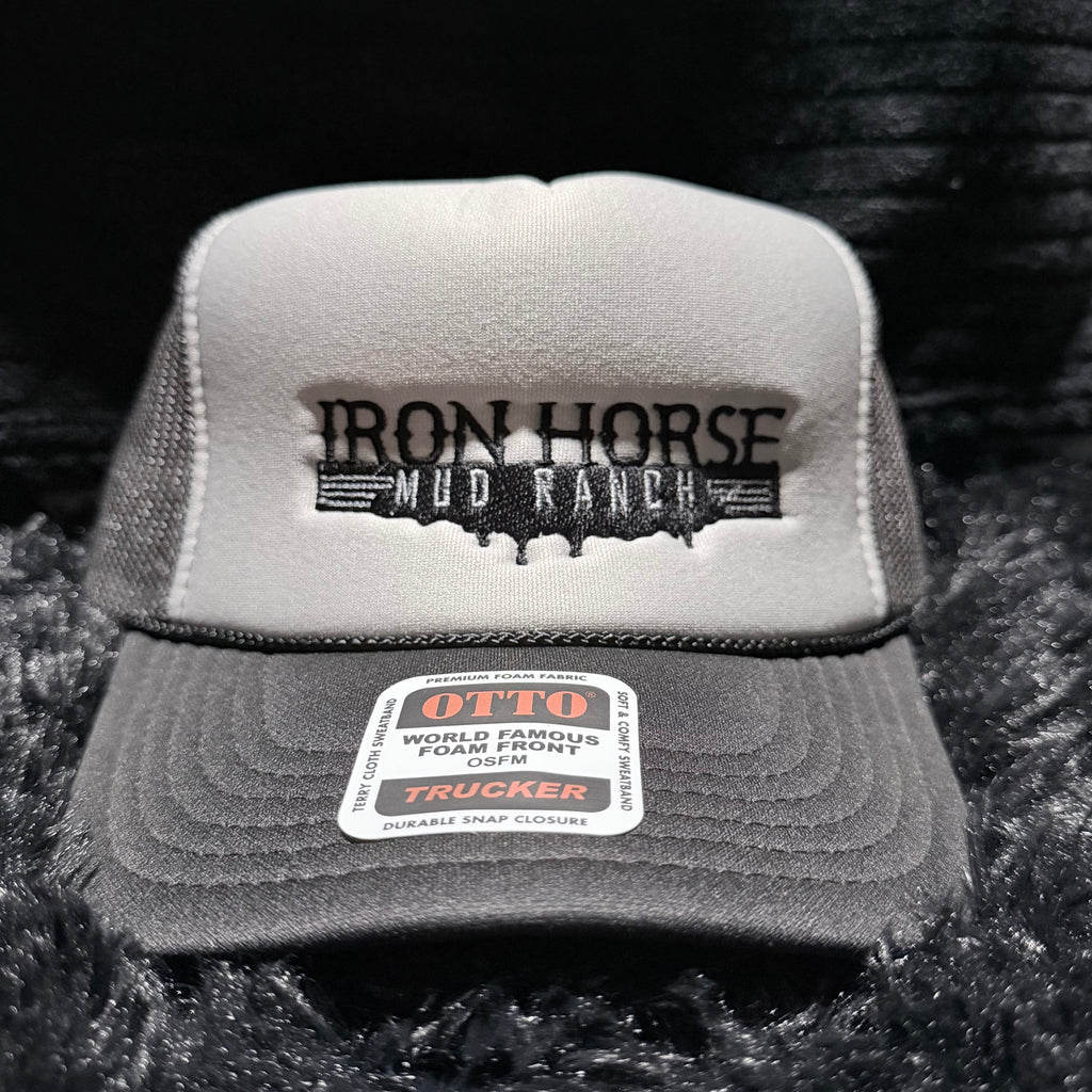 Grey & Black Foam Trucker Hat