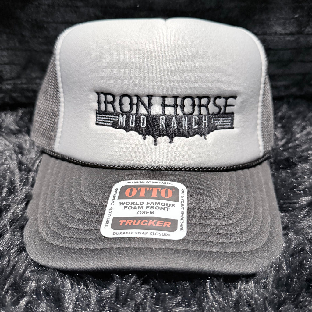 Grey & Black Foam Trucker Hat