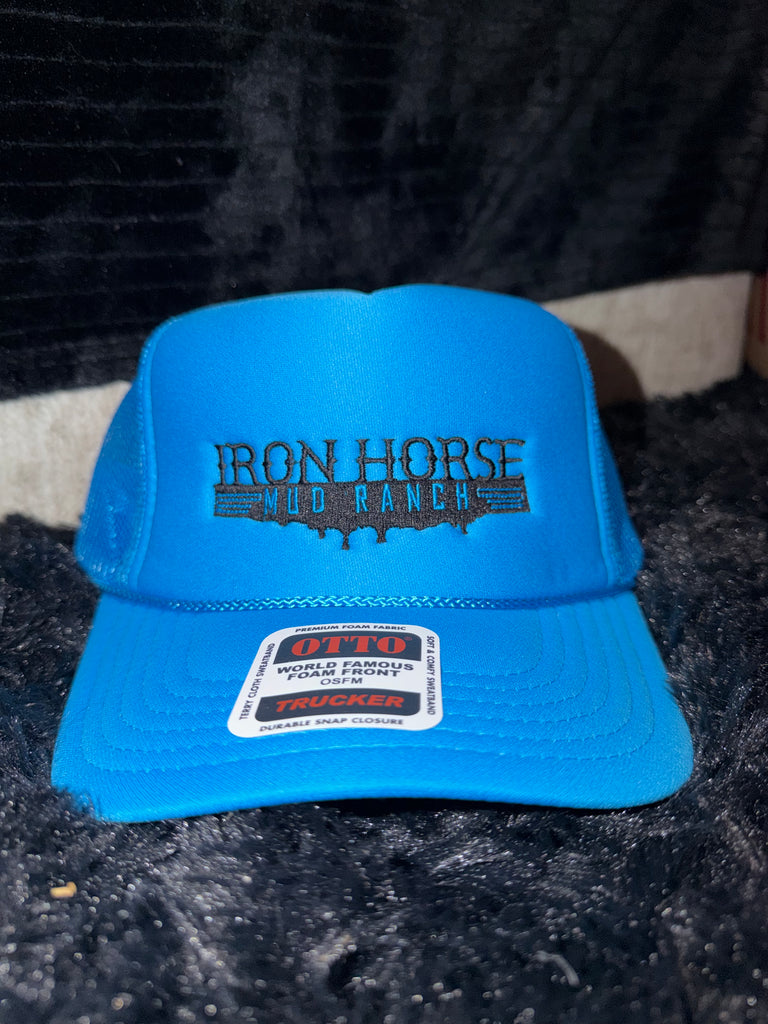 Neon Blue Foam Trucker Hat